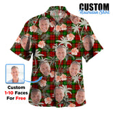 Clan Auchinleck Tartan Custom Face Hawaiian Shirt – Unisex Gift for Family Members, Summer Party TS24 Auchinleck Tartan Tartan Hawaii Shirt